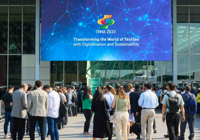 &ldquo;變革紡織世界&rdquo;ITMA2023在意大利米蘭隆重開幕，國(guó)際紡織機(jī)械聯(lián)合展舉行觀眾推介活動(dòng)。
