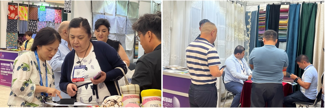 46家企業(yè)組團(tuán)參展！柯橋首個(gè)中亞紡織展在烏茲別克斯坦舉行