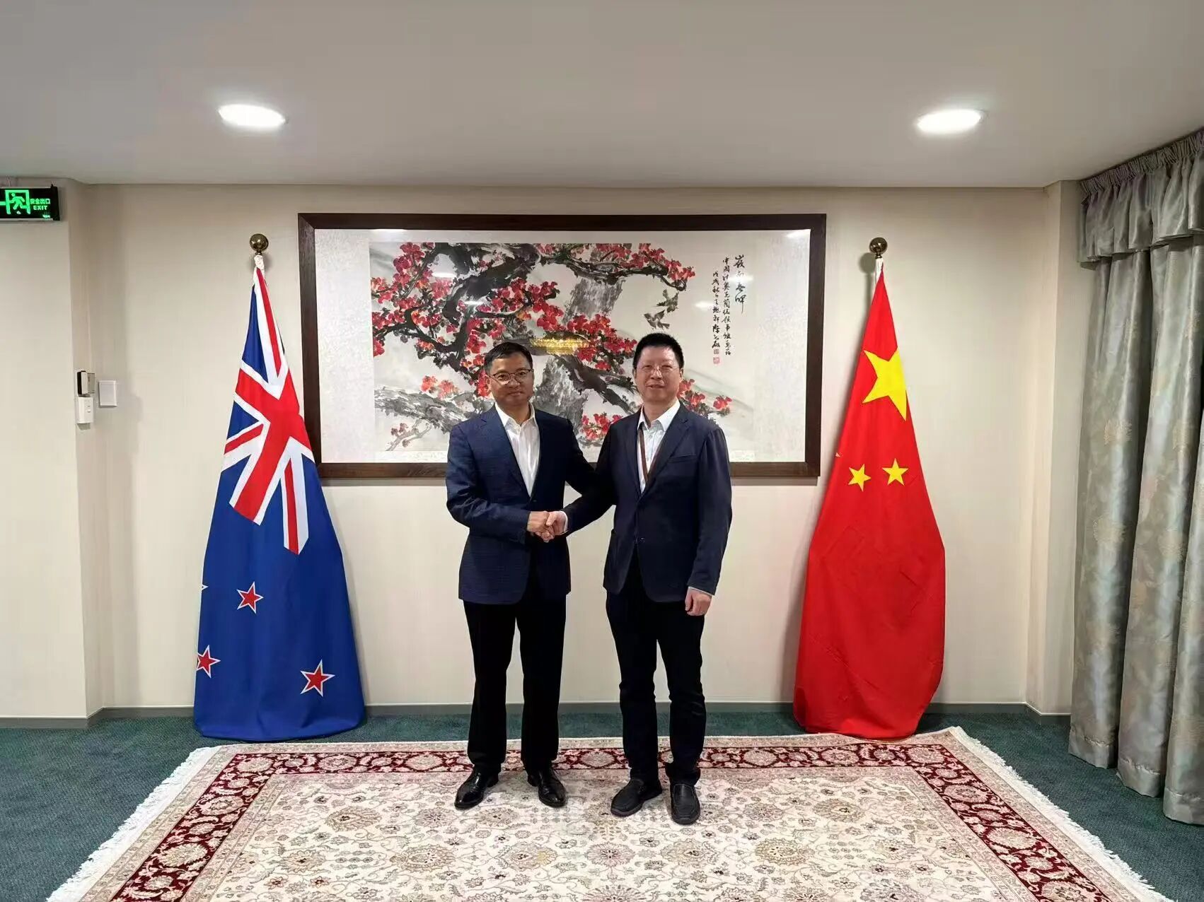 中國紡織品進出口商會曹甲昌會長率團出訪新西蘭